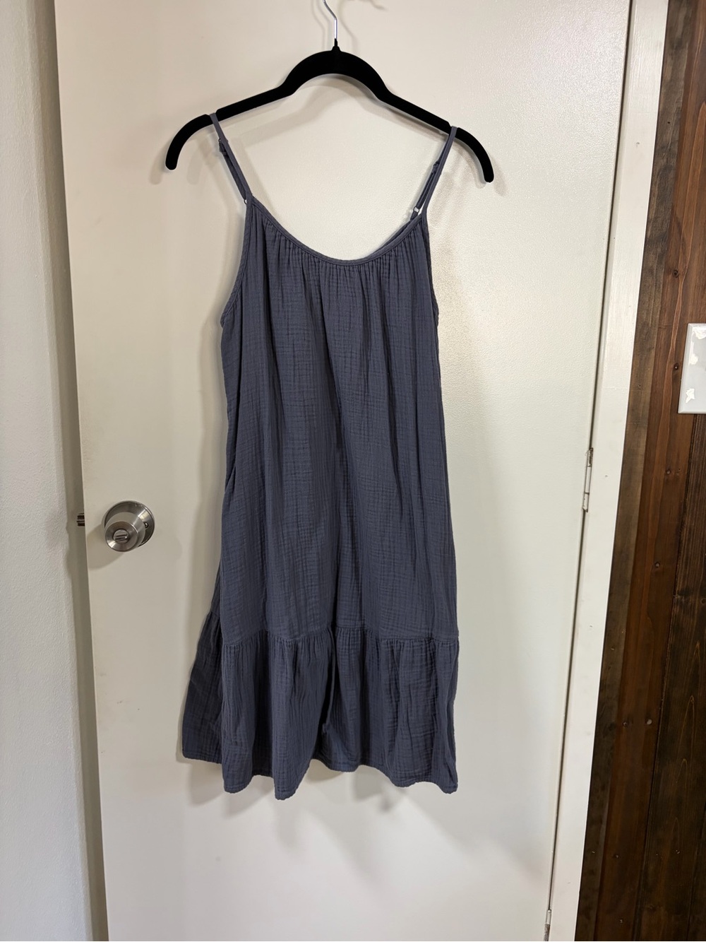 Universal Thread Slate Blue Gauze Midi Sundress